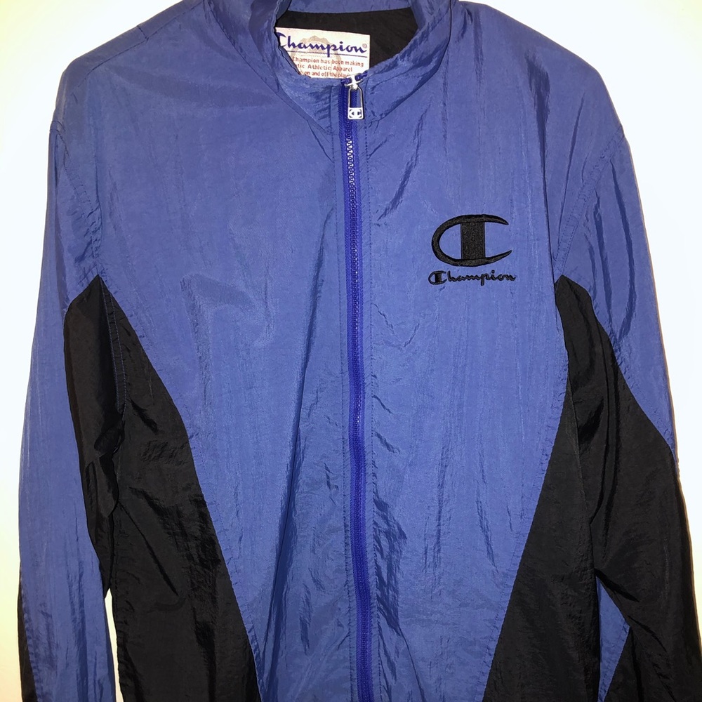 Blue Vintage Champion Windbreaker